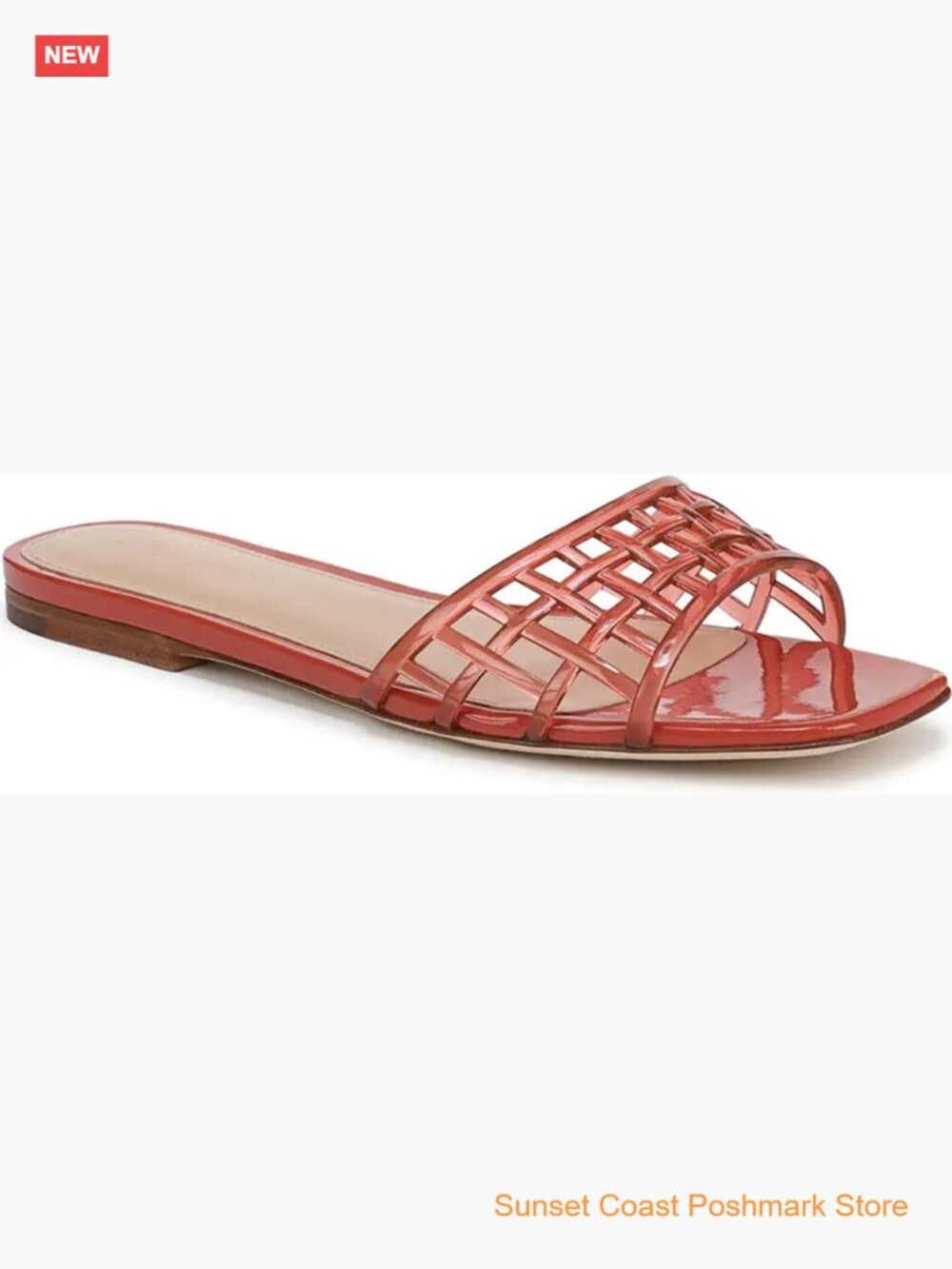 Clear Hollow Mesh Jelly Flats Slide Sandals Slip On Beach Shoes